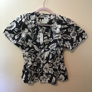 Anthropologie Somerset Blouse Top L Floral